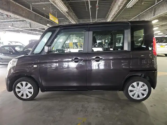 スズキ スペーシア G 愛媛県 2017(平29)年 2.8万km アーバンブラウンパールメタリック カロッツェリアナビ/ワンセグTV/バックカメラ/オートエアコン/ベンチシート/フルフラットシート/運転席シートヒーター/スマートキー/プッシュエンジンスタート/禁煙車