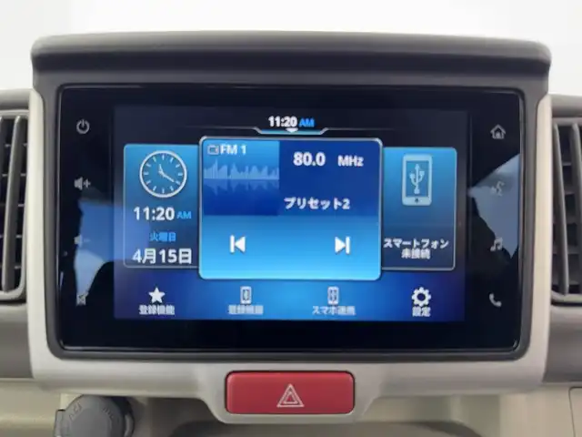 スズキ エブリィ ワゴン PZターボ スペシャル ハイルーフ 愛知県 2024(令6)年 1.1万km ブルーイッシュブラックパール3 ディスプレイオーディオ/（Bluetooth）　/バックモニター　/衝突軽減システム　/コーナーセンサー　/レーンキープアシスト　/アイドリングストップ　/両側パワースライド　/運転席シートヒーター　/オートステップ　/電動格納ミラー　/純正ＡＷ　/ＥＴＣ/スペアキー