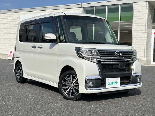 ダイハツ タント カスタム X トップED SAⅡ 千葉県 2015(平27)年 7.5万km パールホワイトⅢ 純正8インチナビ【NSZN-X66D】/フルセグTV/DVD/CD/Bluetooth/バックカメラ/ETC/片側パワースライドドア/衝突被害軽減ブレーキ/純正14インチアルミホイール/シートカバー/アイドリングストップ/LEDヘッドライト/フロントフォグライト/ドアバイザー/純正フロアマット/エンジンプッシュスタート/保証書/取扱説明書