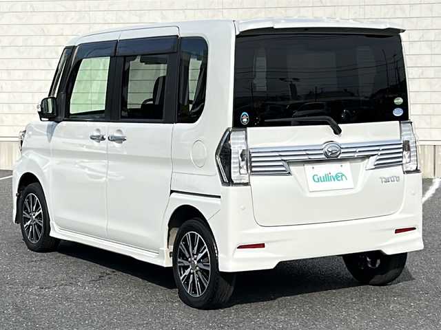 ダイハツ タント カスタム X トップED SAⅡ 茨城県 2015(平27)年 7.5万km パールホワイトⅢ (株)IDOMが運営する【じしゃロン水戸店】の自社ローン専用車両になりますこちらは現金またはオートローンご利用時の価格です。自社ローンご希望の方は別途その旨お申付け下さい/純正8インチナビ【NSZN-X66D】/フルセグTV/DVD/CD/Bluetooth/バックカメラ/ETC/片側パワースライドドア/衝突被害軽減ブレーキ/純正14インチアルミホイール/アイドリングストップ/LEDヘッドライト/フロントフォグライト/ドアバイザー/純正フロアマット/エンジンプッシュスタート/保証書/取扱説明書