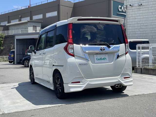 トヨタ ルーミー カスタムG－T 山梨県 2019(令1)年 1.4万km パールホワイトⅢ 純正9インチナビ/モデリスタエアロ/Bluetooth/全周囲カメラ/ＤＶＤ再生/ＥＴＣ/両側電動スライドドア/衝突軽減装置/スマートキー/クリアランスソナー/ドライブレコーダー/フルセグ/ＬＥＤヘッドライト