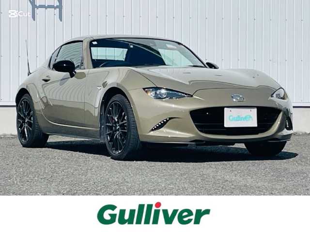 マツダ ロードスター ＲＦ RS 熊本県 2023(令5)年 2.1万km ジルコンサンドメタリック 純正ナビ/（/BT/CD/DVD/USB/AM/FM/AUX)/・フルセグTV/・Apple CarPlay/Android Auto/i-ACTIVSENSE/・スマートシティブレーキサポート/・ブラインドスポットモニタリング/・車線逸脱警報システム/・交通標識認識システム/・ドライバーアテンションアラート/・アダプティブLEDヘッドライト/横滑り防止/クリアランスソナー/社外17インチAW/革巻きステアリング/・ステアリングリモコン/オートライト/・LEDヘッドライト/ハーフレザーシート/・D/Nシートヒーター/電動格納ミラー/純正フロアマット/スマートキー/・スペアキー×１