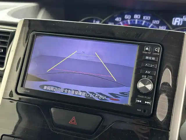 ダイハツ タント カスタム RS トップED SA 滋賀県 2015(平27)年 7.9万km ナイトシャドーパープルクリスタルM 純正ナビ/【Bluetooth/CD/DVD/フルセグTV】/バックカメラ/ETC/ハーフレザーシート/LEDライト/両側パワースライドドア/衝突被害軽減システム/ステアリングスイッチ/スマートキー/オートエアコン