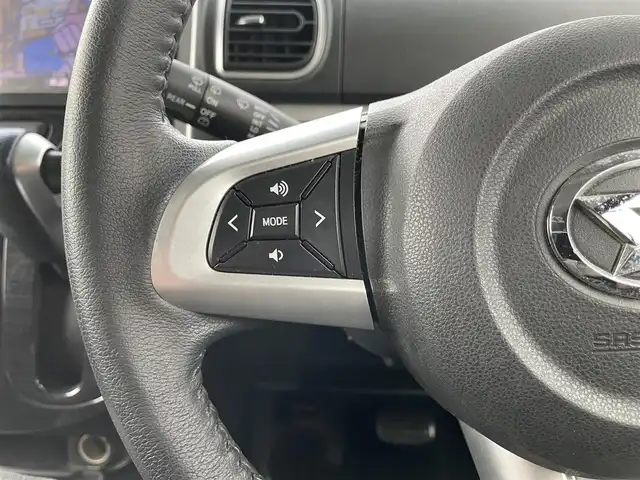 ダイハツ タント カスタム RS トップED SA 滋賀県 2015(平27)年 7.9万km ナイトシャドーパープルクリスタルM 純正ナビ/【Bluetooth/CD/DVD/フルセグTV】/バックカメラ/ETC/ハーフレザーシート/LEDライト/両側パワースライドドア/衝突被害軽減システム/ステアリングスイッチ/スマートキー/オートエアコン