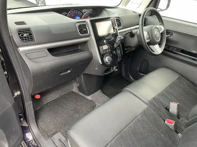 ダイハツ タント カスタム RS トップED SA 滋賀県 2015(平27)年 7.9万km ナイトシャドーパープルクリスタルM 純正ナビ/【Bluetooth/CD/DVD/フルセグTV】/バックカメラ/ETC/ハーフレザーシート/LEDライト/両側パワースライドドア/衝突被害軽減システム/ステアリングスイッチ/スマートキー/オートエアコン