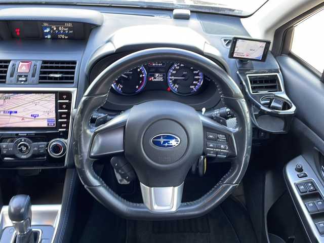 スバル レヴォーグ 1．6GT－S アイサイト 新潟県 2015(平27)年 12.9万km クリスタルブラックシリカ 純正メモリナビ/(Bluetooth/AM/FM/CD/DVD)/フルセグTV/レーダークルーズコントロール/衝突軽減システム/バックカメラ/4WD/パドルシフト/パワーシート(前席)/STIフロントスポイラー/純正AW付サマータイヤ/純正フロアマット/プッシュスタート/ETC