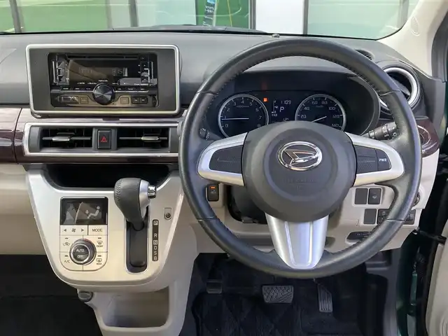 ダイハツ キャスト スタイル G ターボ SAⅢ 香川県 2018(平30)年 4.1万km ダークエメラルドマイカ 登録時走行距離：40487km/純正ルーフキャリア/純正オーディオ/　CD AUX/スマートアシスト/横滑り防止装置/アイドリングストップ/オートハイビーム/LEDヘッドライト/オートライト/レベライザヘッドライト/ETC/シートヒーター/プッシュスタート/スマートキー/スペアキー/取扱説明書/新車時保証書/ワンオーナー