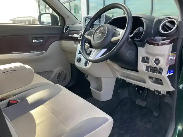 ダイハツ キャスト スタイル G ターボ SAⅢ 香川県 2018(平30)年 4.1万km ダークエメラルドマイカ 登録時走行距離：40487km/純正ルーフキャリア/純正オーディオ/　CD AUX/スマートアシスト/横滑り防止装置/アイドリングストップ/オートハイビーム/LEDヘッドライト/オートライト/レベライザヘッドライト/ETC/シートヒーター/プッシュスタート/スマートキー/スペアキー/取扱説明書/新車時保証書/ワンオーナー