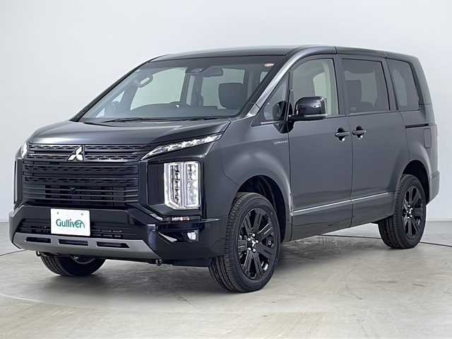 三菱 デリカＤ：５ シャモニー 道央・札幌 2025(令7)年 0.1万km未満 黒Ⅱ ・4WD/・寒冷地仕様/・ALPINE11型ナビ&TV&CD&DVD&SD&BT&HDMI/・全方位カメラ/・両側パワースライドドア/・パワーバックドア/・ステアリングヒーター/・パドルシフト/・アイドリングストップ/・レーダークルーズコントロール/・衝突被害軽減ブレーキシステム/・誤発進抑制機能（前進時）/・車線逸脱警報システム/・オートマチックハイビーム/・ハーフレザーシート/・前席シートヒーター/・スマートキー/・LEDヘッドライト