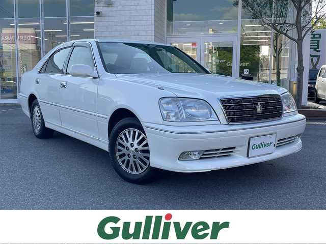 トヨタ クラウン ロイヤル ロイヤルエクストラFourLTD 鳥取県 2002(平14)年 12万km ホワイトパールクリスタルシャイン 4WD/メーカーナビ/CD/社外オンダッシュナビ/オートエアコン/リモコンキー/D席パワーシート/純正15AW/ABS/Wエアバック/オートライト/フォグランプ
