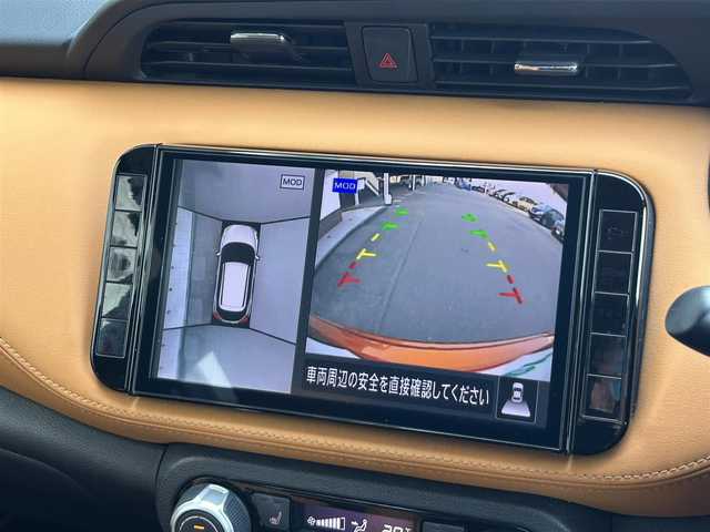 日産 キックス X ツートーンインテリアED 静岡県 2020(令2)年 3.2万km プレミアムホライズンオレンジ/ピュアブラック 2トーン エマージェンシーブレーキ/純正メモリーナビ/全周囲カメラ/ＢＴオーディオ/ＤＶＤ再生/ドラレコ/ＥＴＣ/デジタルミラー/合皮シート/ハンドルヒーター/ＬＥＤヘッドライト/フォグライト/純正フロアマット/純正１７ＡＷ