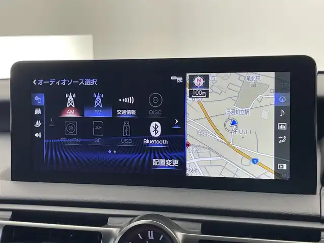 レクサス ＩＳ 300h Fスポーツ 愛知県 2023(令5)年 3.3万km ホワイトノーヴァガラスフレーク 純１０型ＤＡナビ　フルセグＴＶ　全方位カメラ　橙ブレーキキャリパー　ムーンルーフ　リアスポイラーエアロ　赤革　ＢＳＭ　ＥＴＣ２．０　３眼ＬＥＤヘッドライト　追従クルコン　衝突軽減　純Ｆマット　禁煙車　nanoeX