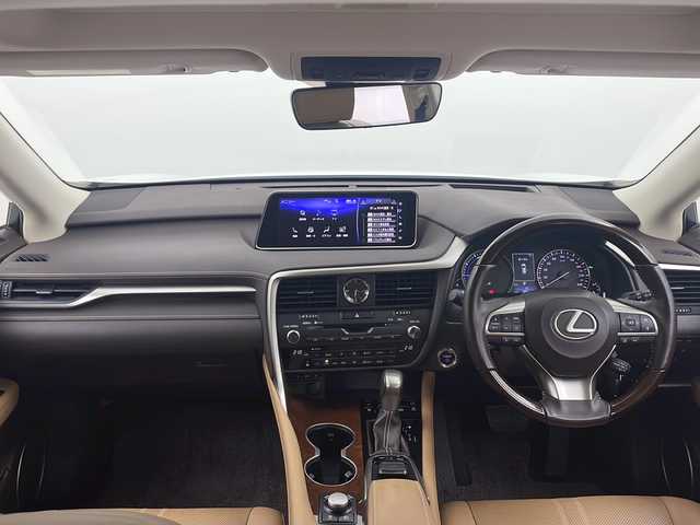 レクサス ＲＸ 450hL 大阪府 2019(平31)年 3.8万km ソニッククォーツ 純正12.3インチナビ/・TV/・SD/・Bluetooth/・AUX/・AMFM/・CD/DVD/・パノラミックビューモニター/サンルーフ/シートヒーター/エアシート/ステアリングヒーター/電動パーキングブレーキ/電動格納サードシート/追従型クルーズコントロール/メモリーシート/クリアランスソナー/BSM/ヘッドアップディスプレイ