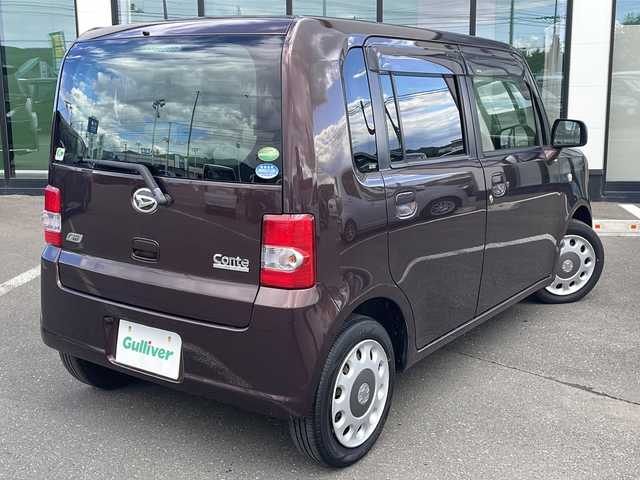 ダイハツ ムーヴ コンテ X 道東・釧路十勝 2014(平26)年 7.7万km プラムブラウンクリスタルマイカ ・４WD/・社外ナビ/（CD・DVD・フルセグ・ラジオ）/・スマートキー/・ETC/・社外エンジンスターター/・ヘッドライトレベライザー/・電動格納ミラー/・アイドリングストップ/・フロアマット/・ドアバイザー