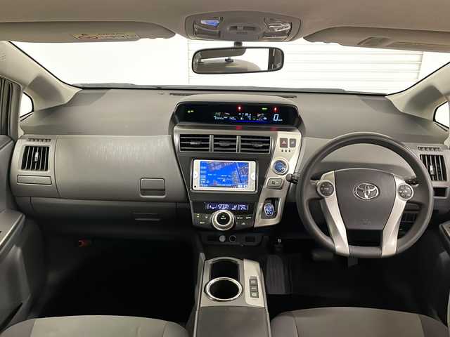 トヨタ プリウス α S 熊本県 2013(平25)年 8.8万km ホワイトパールクリスタルシャイン 純正ナビ(TV・Bluetooth・CD)/バックカメラ/ETC/3列シート/横滑り防止/AW/フロアマット/スマートキー