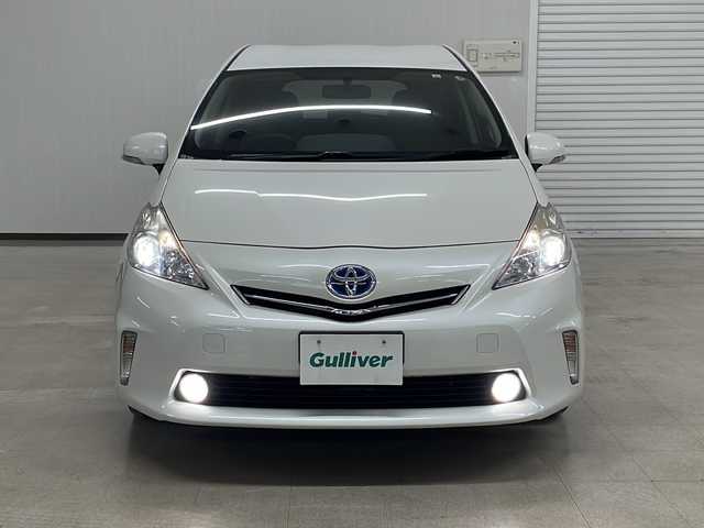 トヨタ プリウス α S 熊本県 2013(平25)年 8.8万km ホワイトパールクリスタルシャイン 純正ナビ(TV・Bluetooth・CD)/バックカメラ/ETC/3列シート/横滑り防止/AW/フロアマット/スマートキー