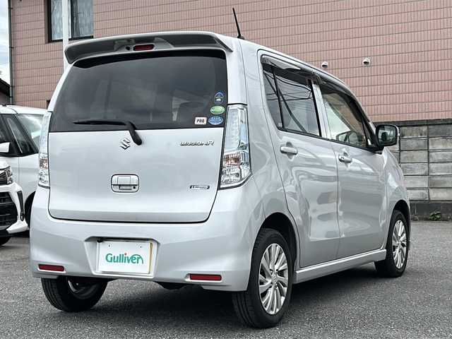 スズキ ワゴンＲ FZ 群馬県 2014(平26)年 12.7万km シルキーシルバーメタリック エンジンスタートボタン/バックカメラ/スマートキー/純正ナビ・フルセグTV/フロアマット純正/ABS/横滑り防止装置/エアバックW/衝突被害軽減システム