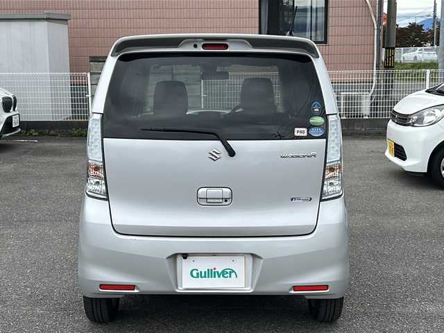 スズキ ワゴンＲ FZ 群馬県 2014(平26)年 12.7万km シルキーシルバーメタリック エンジンスタートボタン/バックカメラ/スマートキー/純正ナビ・フルセグTV/フロアマット純正/ABS/横滑り防止装置/エアバックW/衝突被害軽減システム