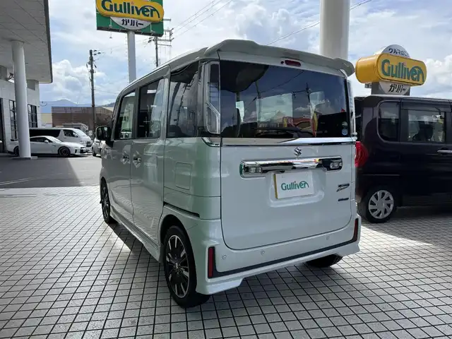 スズキ スペーシア カスタム HYBRID XS 京都府 2019(令1)年 6.8万km ピュアホワイトP スズキセーフティサポート/・デュアルセンサーブレーキサポート/・車線逸脱警報機能/・先行車発進お知らせ機能/・後退時ブレーキサポート/・誤発進抑制機能/・ふらつき警報機能/・ハイビームアシスト/・後方誤発進抑制機能/カロッツェリア8インチメモリーナビ、地デジ/運転席シートヒーター/両側パワースライドドア /LEDヘッドランプ/純正15インチアルミホイール/保証書