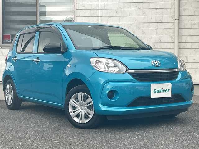 トヨタ パッソ X 埼玉県 2023(令5)年 1.3万km ターコイズブルーマイカメタリック 1オーナー　/純正ナビ　/社外ミラー型ドラレコ　/FM/AM/BT/CD/オートハイビーム　/純正フロア　/Aストップ　/TRC/衝突軽減B/オートライト　/LEDヘッド　/スペア1本　/保証書　/取説