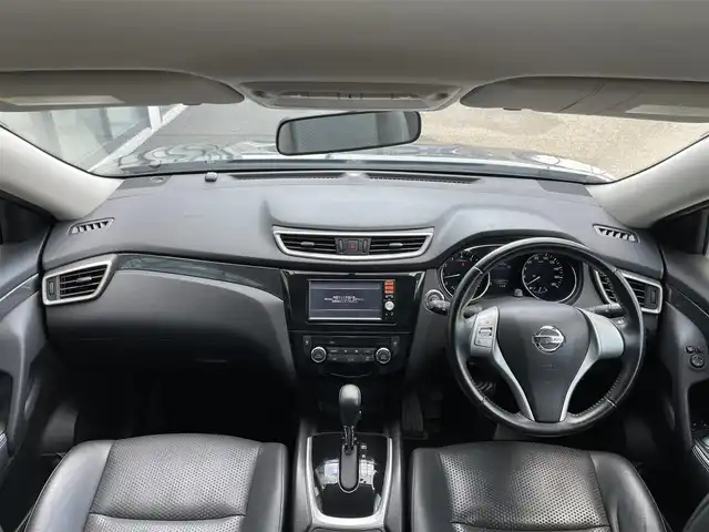 日産 エクストレイル 20X 道央・札幌 2014(平26)年 7.6万km ダイヤモンドブラック ４WD/純正ディーラーOPナビ/AM/FM/CD/フルセグ/横滑り防止装置/ヒルディセントコントロール/バックカメラ/ETC/アイドリングストップ/ECOMODE/前席シートヒーター/カプロンシート/プッシュスタート/スマートキー/LEDヘッドライト/オートライト/フォグランプ/電動格納ミラー/ヒーテッドドアミラー/ウィンカーミラー/純正フロアマット/ドアバイザー/スペアキー