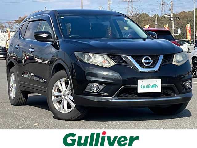 日産 エクストレイル 20X 道央・札幌 2014(平26)年 7.6万km ダイヤモンドブラック ４WD/純正ディーラーOPナビ/AM/FM/CD/フルセグ/横滑り防止装置/ヒルディセントコントロール/バックカメラ/ETC/アイドリングストップ/ECOMODE/前席シートヒーター/カプロンシート/プッシュスタート/スマートキー/LEDヘッドライト/オートライト/フォグランプ/電動格納ミラー/ヒーテッドドアミラー/ウィンカーミラー/純正フロアマット/ドアバイザー/スペアキー