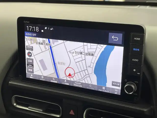 ホンダ フリード ハイブリット e:HEV クロスター 群馬県 2025(令7)年 0.1千km ベージュ 登録済未使用車　純正９インチメモリナビ　両側パワースライドドア　レーダークルーズコントロール　ＢＳＭ　バックカメラ　ステアリングリモコン　シートヒーター　オートライト　プッシュスタート　スマートキー