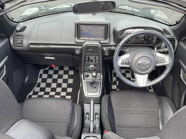 ダイハツ コペン ローブ 新潟県 2016(平28)年 7.8万km ブラックマイカメタリック 社外HDDナビ：AVIC-HRZ900/全席シートヒーター/LEDヘッドライト/ETC/ステアリングスイッチ/保証書/取扱説明書