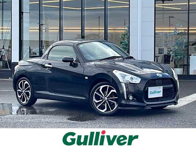 ダイハツ コペン ローブ 新潟県 2016(平28)年 7.8万km ブラックマイカメタリック 社外HDDナビ：AVIC-HRZ900/全席シートヒーター/LEDヘッドライト/ETC/ステアリングスイッチ/保証書/取扱説明書