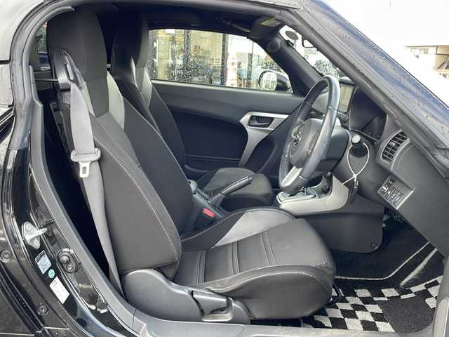 ダイハツ コペン ローブ 新潟県 2016(平28)年 7.8万km ブラックマイカメタリック 社外HDDナビ：AVIC-HRZ900/全席シートヒーター/LEDヘッドライト/ETC/ステアリングスイッチ/保証書/取扱説明書