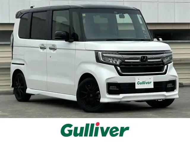 ホンダ Ｎ ＢＯＸ カスタム L ターボ 静岡県 2023(令5)年 1.2万km プラチナホワイトパール ホンダセンシング/純正7インチナビ/フルセグTV/BTオーディオ/DVD再生/ドラレコ/前席シートヒーター/ビルトインETC/アイドリングストップ/電動格納ミラー/オートエアコン/バックカメラ/LEDヘッドライト/オートブレーキホールド機能/14インチAW