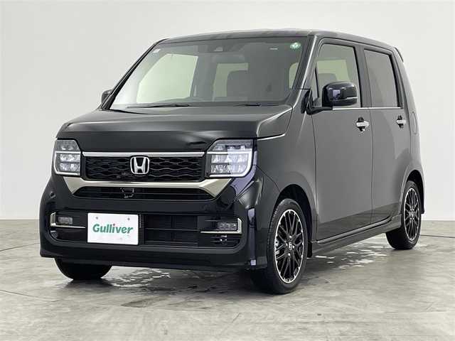 ホンダ Ｎ ＷＧＮ カスタム Lターボ 群馬県 2024(令6)年 0.1万km クリスタルブラックパール 純正８型ナビ　Ｂカメラ　Ｈセンシング　レーダークルーズ　オートハイビーム　パドルシフト　コーナーセンサー　ＬＥＤヘッド　ＬＥＤフォグ　シートヒーター　プッシュスタート　スマートキー　純正アルミ　禁煙車