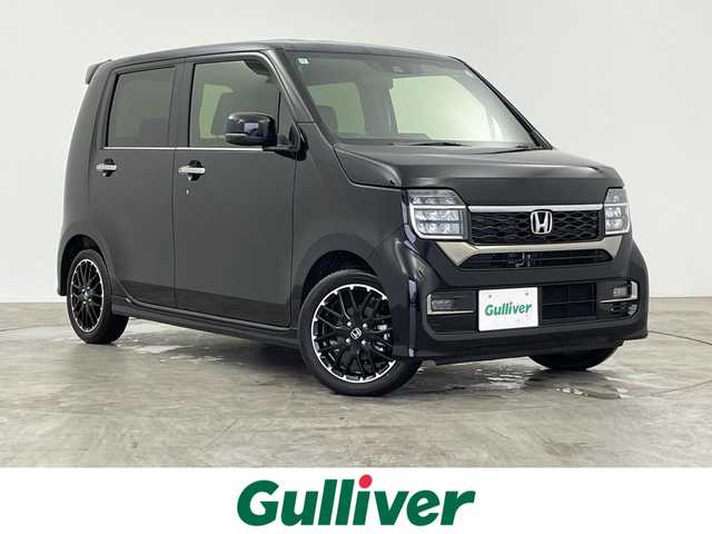 ホンダ Ｎ ＷＧＮ カスタム Lターボ 群馬県 2024(令6)年 0.1万km クリスタルブラックパール 純正８型ナビ　Ｂカメラ　Ｈセンシング　レーダークルーズ　オートハイビーム　パドルシフト　コーナーセンサー　ＬＥＤヘッド　ＬＥＤフォグ　シートヒーター　プッシュスタート　スマートキー　純正アルミ　禁煙車