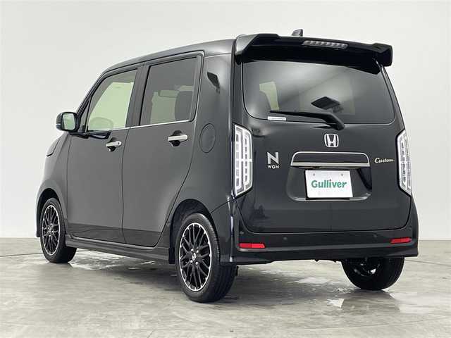 ホンダ Ｎ ＷＧＮ カスタム Lターボ 群馬県 2024(令6)年 0.1万km クリスタルブラックパール 純正８型ナビ　Ｂカメラ　Ｈセンシング　レーダークルーズ　オートハイビーム　パドルシフト　コーナーセンサー　ＬＥＤヘッド　ＬＥＤフォグ　シートヒーター　プッシュスタート　スマートキー　純正アルミ　禁煙車