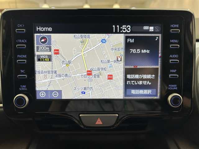 トヨタ ヤリスクロス Z 愛媛県 2022(令4)年 2.3万km ブラックマイカ ・純正８型ナビ（ＢＴ・ＦＭＡＭ・USB接続）/・バックカメラ　/・ビルトインＥＴＣ　/・レーダークルコン　/・横滑り防止　/・Ｄ席パワーシート　/・パワーバックドア　/・ＤＮ席シートヒーター