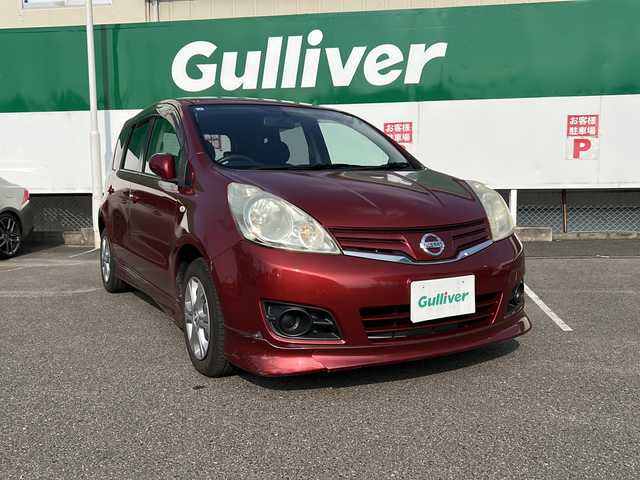 日産 ノート 15X SV +プラズマ 福島県 2011(平23)年 17.9万km ラディアントレッド 純正ナビ/（DVD.CD.BT.AMFMラジオ）/現状ナビ＆フルセグ使用できます/ＥＴＣ/電源ソケット/ハロゲンライト/電動格納ミラー/スマートキー/Ｗエアバッグ/ＡＢＳ/ドアバイザー/フロアマット/取扱説明書