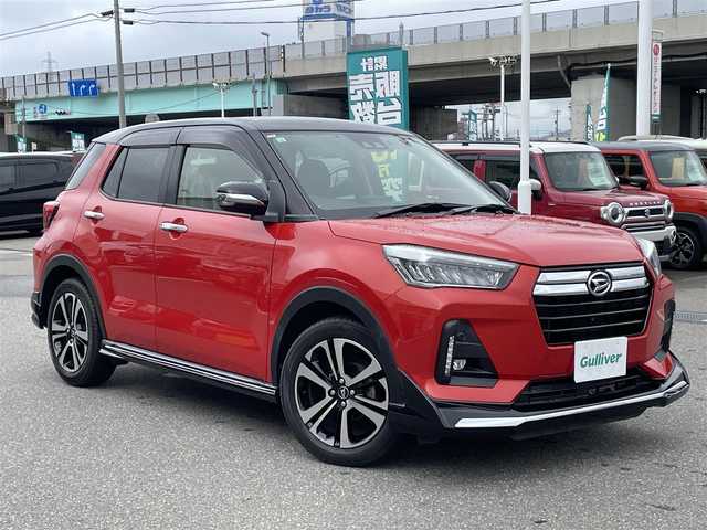 ダイハツ ロッキー プレミアム 福島県 2019(令1)年 3.2万km ブラックマイカメタリック/コンパーノレッド 純正ディスプレイオーディオ/フルセグTV/全方位カメラ/LEDヘッドライト/ETC/レーダークルーズ/レーダーブレーキ/ドライブレコーダー/純正エアロ/純正アルミホイール/スマートキー/プッシュスタート/電動ミラー/シートヒーター