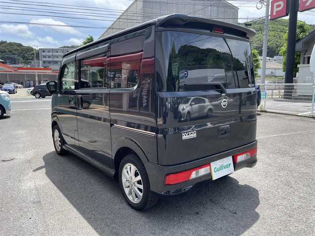 日産 ＮＶ１００クリッパー リオ E 長崎県 2018(平30)年 11.3万km ブルーイッシュブラック 登録時112916km/社外ナビ/TV/AM.FM/ETC/片側パワースライドドア/プッシュスタート/スマートキー/前後ドライブレコーダー/オートヘッドライト/電動格納ミラー