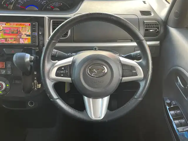 ダイハツ タント カスタム RS トップED SA Ⅲ 愛知県 2019(令1)年 5.7万km ブラックマイカメタリック /当店買取/1オーナー/禁煙/ターボ//純正ナビNMZK-W69D//フルセグTV/CD/DVD/SD/ Bluetooth/USB//360度カメラ//LEDヘッド/Aライト/AHB//運転席シートヒーター/ベンチシート/ハーフレザー//スマートアシスト/TRC/PWRボタン//両側Pスライドドア/ミラクルオープンドア//リヤサンシェード/純正Fマット/ドアバイザー//純正15アルミ/タイヤ製造年2022年//ISOFIX/Aストップ/ETC///保証書/取説/スマートキー/スペアキー