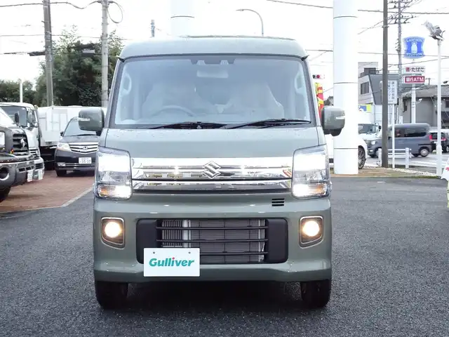 スズキ エブリィ ワゴン PZターボ スペシャル 千葉県 2025(令7)年 0.1千km 緑 【】届出済未使用車】/純正ディスプレイオーディオ/・Bluetooth/・バックカメラ/・FM/AMラジオ/スズキセーフティサポート/両側パワースライドドア/オートステップ/コーナーセンサー/ハイルーフ/プッシュスタート/スマートキー2本/ウィンカーミラー/LEDヘッドライト/USB入力端子/保証書/取扱説明書