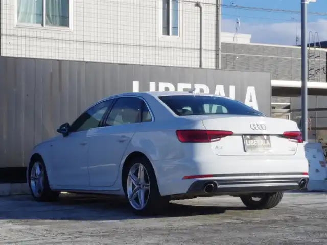 アウディ Ａ４ 2.0 TFSI クワトロ スポーツ Sライン PKG 岩手県 2016(平28)年 5.5万km グレイシアホワイトメタリック Audiプレセンス/レーンアシスト/ACC/純正MMIナビ/フルセグTV/バックカメラ/パーキングエイド/DSRC/ドラレコ/GPSレーダー/ハーフレザー/パワーシート/シートヒーター/LEDライト