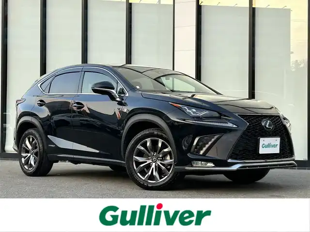 レクサス ＮＸ 300h Fスポーツ 大阪府 2019(平31)年 2.6万km グラファイトブラックガラスフレーク 純正10.3インチナビ /バックカメラ /前後ドライブレコーダー /ETC2.0 /サンルーフ /黒革シート /パワーバックドア /クルーズコントロール/BSM /シートヒーター /エアシート/パワーシート /ステアリングヒーター /純正フロアマット/純正18インチAW/LEDヘッド・フォグ/取説・保証書/スペアキー