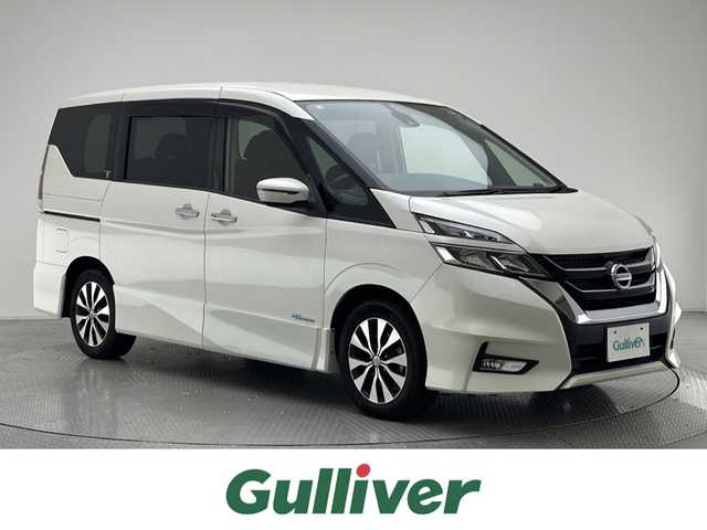 日産 セレナ ハイウェイスター 兵庫県 2016(平28)年 7.7万km ブリリアントホワイトパール エマージェンシーブレーキ/純正７インチナビ/バックカメラ/両側パワースライドドア/クルーズコントロール/ハロゲンライト/純正１６インチアルミホイール/ステアリングリモコン/スマートキー/ＥＴＣ