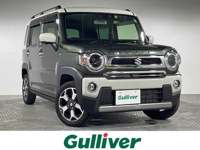 スズキ ハスラー Jスタイル Ⅱ ターボ 神奈川県 2022(令4)年 3.1万km クールカーキパールメタリック/ソフトベージュメタリック 純正９インチナビ/(CD/DVD/Bluetooth/フルセグTV)/全方位カメラ/前席シートヒーター/パドルシフト/ビルトインETC/社外前後ドライブレコーダー/LEDヘッドライト/オートライト/革巻ステアリング/アイドリングストップ/スズキセーフティサポート/・デュアルカメラブレーキ/・誤発進抑制/・車線逸脱防止/・ふらつき警報/・先行車発進お知らせ/・アダプティブクルーズコントロール/・ハイビームアシスト/・標識認識/・後退時ブレーキサポート/・後方誤発進抑制/フロアマット/スマートキー