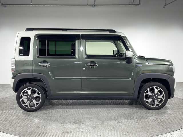 スズキ ハスラー Jスタイル Ⅱ ターボ 神奈川県 2022(令4)年 3.1万km クールカーキパールメタリック/ソフトベージュメタリック 純正９インチナビ/(CD/DVD/Bluetooth/フルセグTV)/全方位カメラ/前席シートヒーター/パドルシフト/ビルトインETC/社外前後ドライブレコーダー/LEDヘッドライト/オートライト/革巻ステアリング/アイドリングストップ/スズキセーフティサポート/・デュアルカメラブレーキ/・誤発進抑制/・車線逸脱防止/・ふらつき警報/・先行車発進お知らせ/・アダプティブクルーズコントロール/・ハイビームアシスト/・標識認識/・後退時ブレーキサポート/・後方誤発進抑制/フロアマット/スマートキー