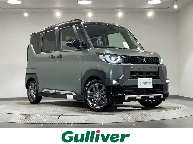 三菱 デリカミニ T プレミアム 愛知県 2025(令7)年 0.1万km未満 緑 届出済未使用車/純正９インチディスプレイオーディオ/マイパイロット/衝突軽減ブレーキ/両側パワースライドドア/アラウンドビューモニター/レーダークルーズコントロール/レーンキープアシスト/踏み間違い防止システム/コーナーセンサー/デジタルインナーミラー/天井サーキュレーター/シートヒーター/ハンドルヒーター/パドルシフト/リアシェード/サイドデカール/アイドリングストップ