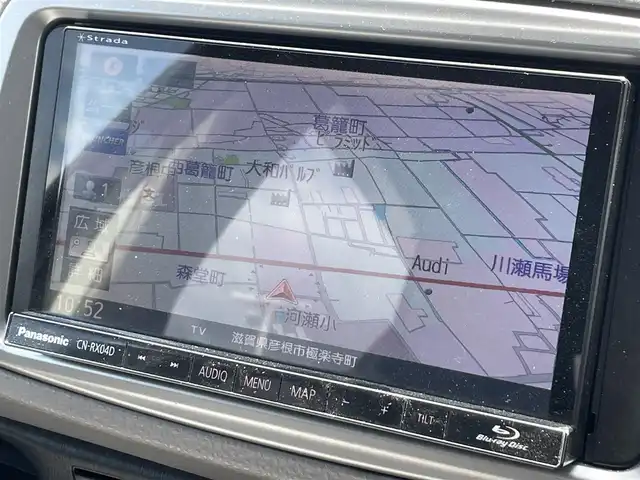 トヨタ ヴィッツ F 滋賀県 2011(平23)年 10.7万km グレーメタリック 社外SDナビ/・AM/FM/・Bluetooth/・Blu-ray/・CD/DVD/前後ドラレコ/LEDヘッドライト/オートライト/フォグライト/電動格納ミラー