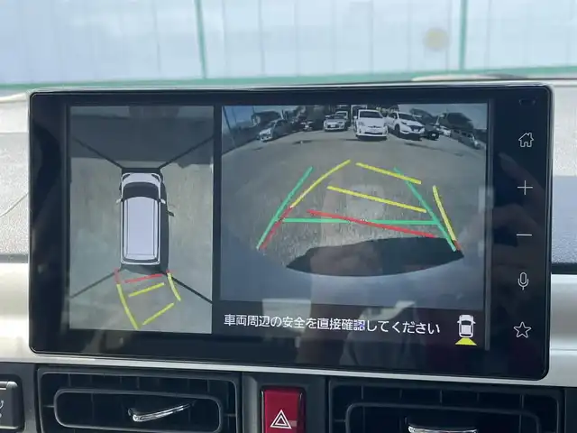 ダイハツ ムーヴ キャンバス セオリー G ターボ 山梨県 2022(令4)年 1.5万km シャイニングホワイトパール/レイクブルーメタリック 純正スマホ連携ディスプレイオーディオナビ/フルセグTV/Bluetooth接続/アラウンドビューモニター/ETC/前方ドライブレコーダー/アイドリングストップ/シートヒーター/両側パワースライドドア/アダプティブクルーズコントロール/コーナーセンサー/エアバックW＋サイド/取扱説明書/保証書