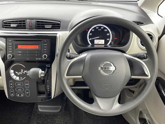 日産 デイズ X Vセレ +SeftyⅡ 栃木県 2015(平27)年 3.9万km ブラック 禁煙車/純正オーディオ/　AM/FM/CD/AUX/アラウンドビューモニター/プリクラッシュセーフティシステム/横滑り防止/アイドリングストップ/ETC/電動格納ミラー/純正フロアマット/プッシュスタート/スマートキー