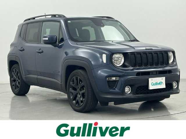 クライスラー・ジープ ジープ レネゲード ナイトイーグル 熊本県 2021(令3)年 3.5万km 青 ワンオーナー　/純正７インチオーディオ（ＡｐｐｌＣａｒＰｌａｙ・ＡｎｄｒｏｉｄＡｕｔｏ・ＵＳＢ・AUX・BT）/バックカメラ　/社外前後ドライブレコーダー　/レーダークルーズコントロール/ＥＴＣ　/衝突軽減ブレーキ/ブラインドスポットモニター/アイドリングストップ/パーキングアシスト/社外フロアマット/純正１８インチAW/オートライト/フォグライト/スマートキー/プッシュスタート/スペアキー1本/保証書/取扱説明書